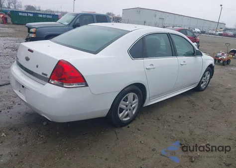 2011 Chevrolet Impala Police из США, поврежденный, VIN 2G1WD5EM1B1264545